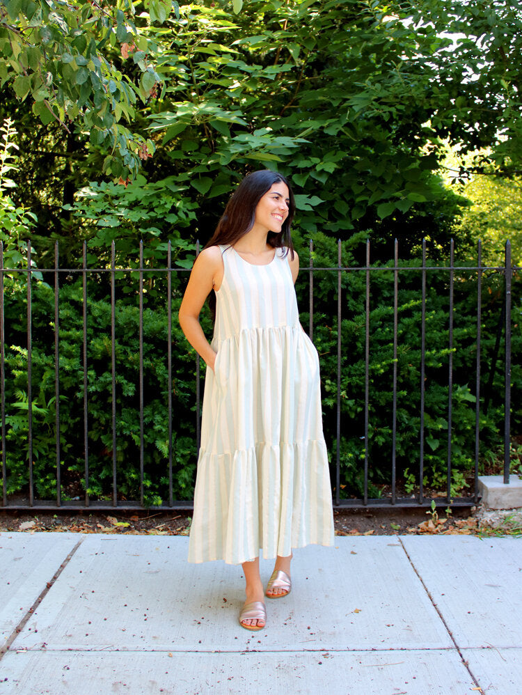 Sleeveless scrappy Karri dress - Megan Nielsen Patterns Blog